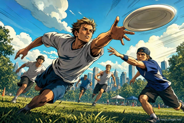 Jeunes jouant au frisbee en plein air