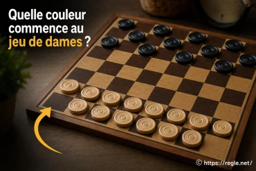 Quelle couleur commence au jeu de dames ?