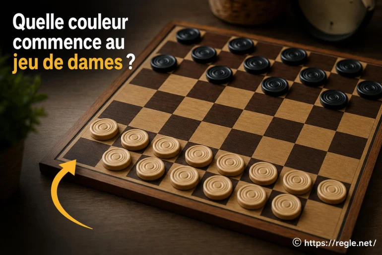 Quelle couleur commence au jeu de dames ?