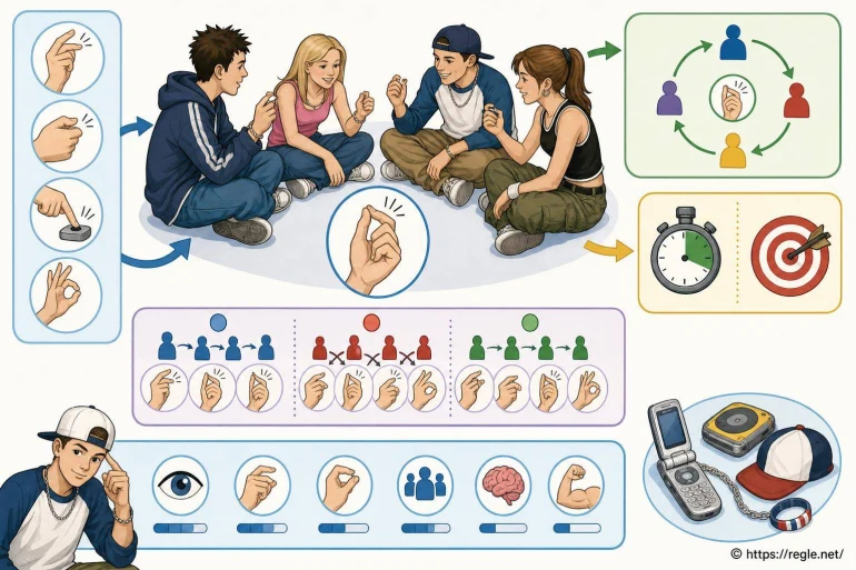 Adolescents jouant au jeu du téléphone sans fil