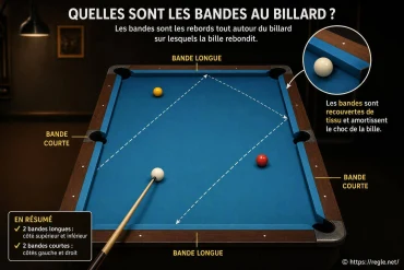 Quelles sont les bandes au billard ?
