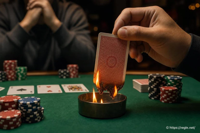 Pourquoi brûle-t-on une carte au poker ?
