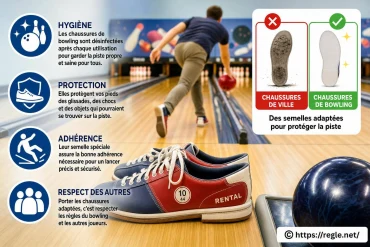 Pourquoi faut-il mettre des chaussures au bowling ?
