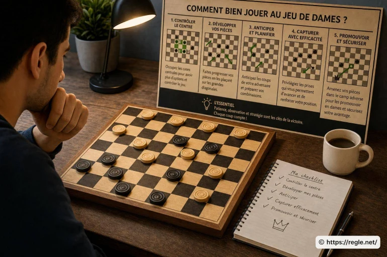 Comment bien jouer au jeu de dames ?