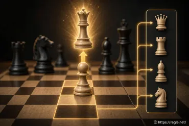 Promotion du pion aux échecs : comment ça marche et pourquoi l’utiliser