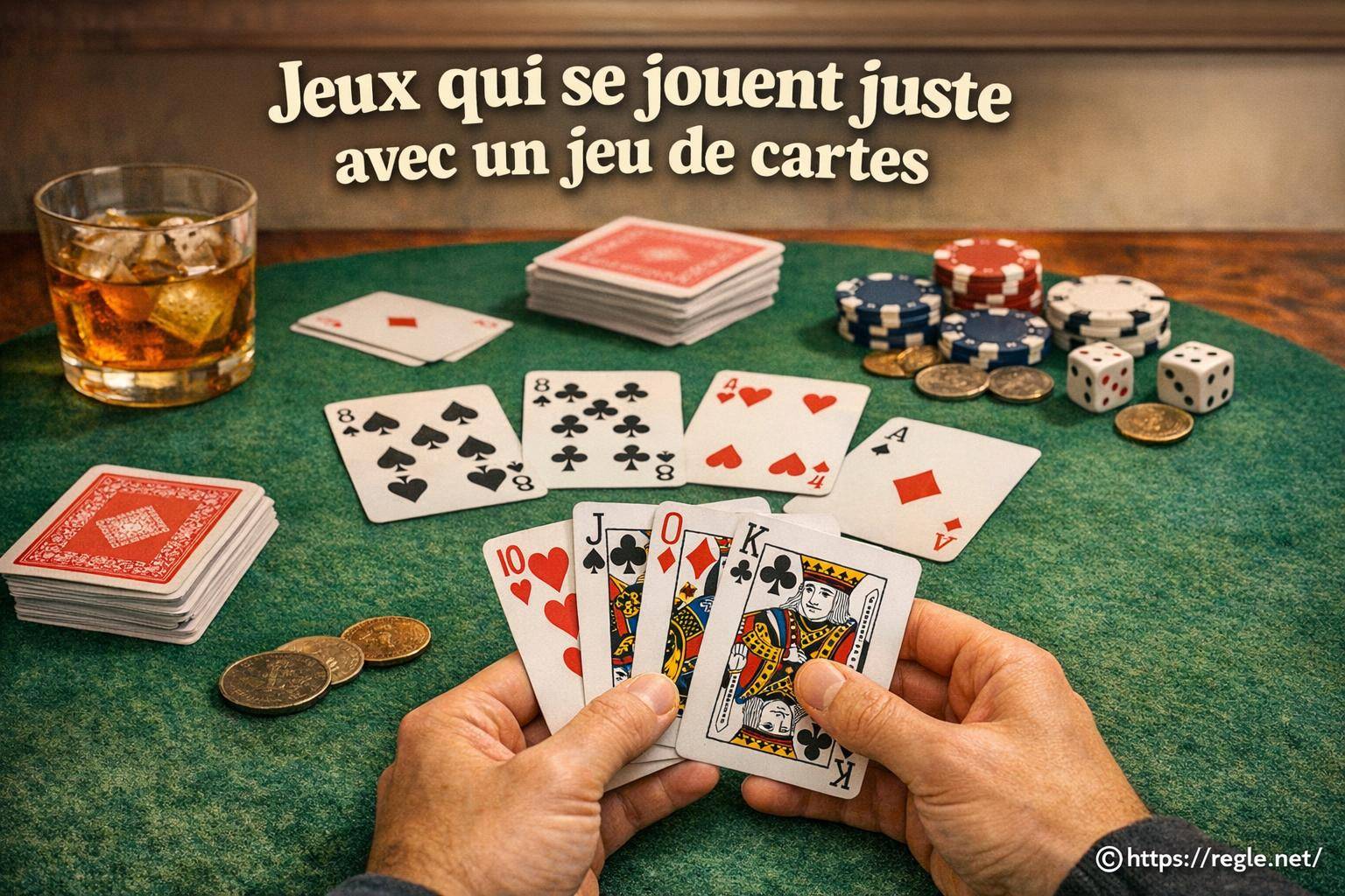 Jeux qui se jouent juste avec un jeu de cartes