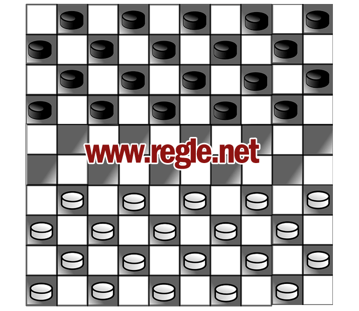 position de départ jeu de dames