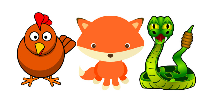 Poule Renard Vipère