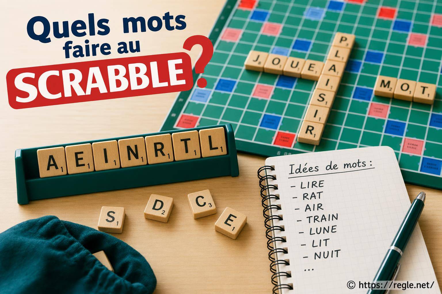 Quels mots faire au Scrabble avec ces lettres ?