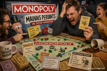 Monopoly mauvais perdants : découvrez une édition humoristique pleine de surprises