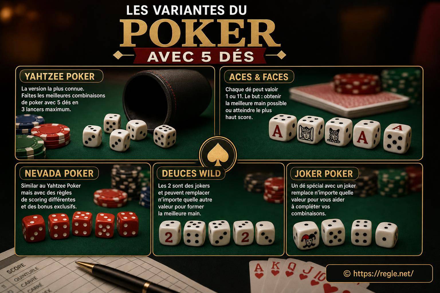 Variante Du Poker Qui Se Joue Avec 5 Des