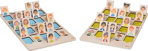 goki 56311 Qui est recherché ?, 30 x 20 cm, bois, 42 pièces,