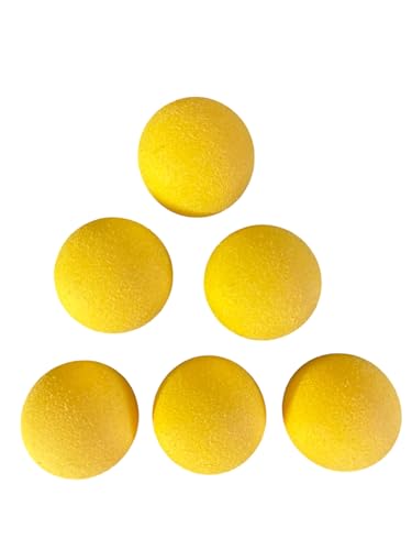 6 BALLES BABYFOOT RESINE Grip Pro Jaune