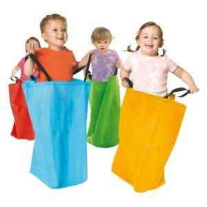 Equilibre et Aventure Kit de 4 Grands Sacs en Tissu avec poi