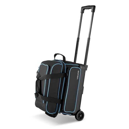 VEVOR Sac de Bowling à roulettes, Valise de Transport pour 2