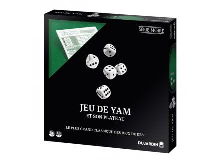 OTTO Jeu de Yam Complet (5 dés, Piste de Jeu 26 cm, Bloc de 