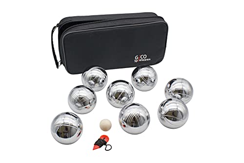 GICO Jeu de 8 Boules de pétanque en Sac de Transport Solide 
