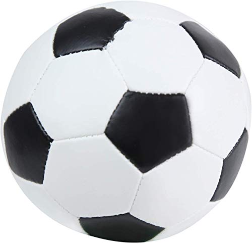LENA - 62177 - Soft Football Noir - Blanc, Balle Souple de S