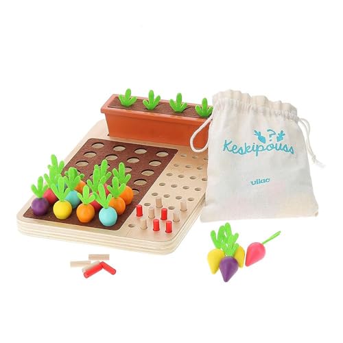Keskipouss Jour de Récolte Jeu Éducatif en Bois pour Enfant