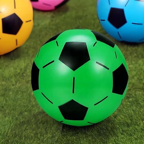Lot de 12 ballons de football en plastique - 20 cm