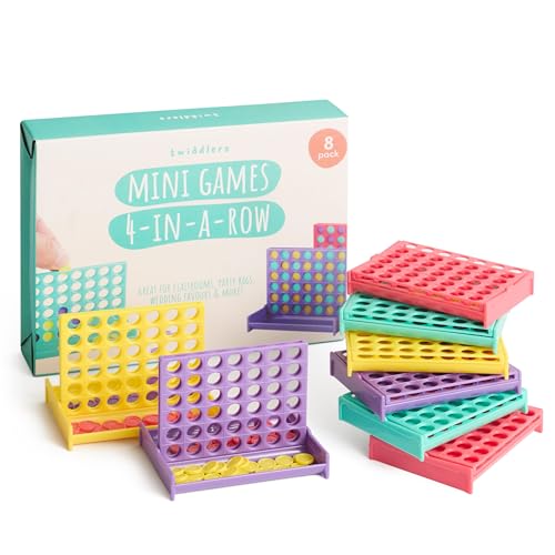 THE TWIDDLERS 8 Mini Jeux 4 en Ligne pour Enfants (8cm) - Lo