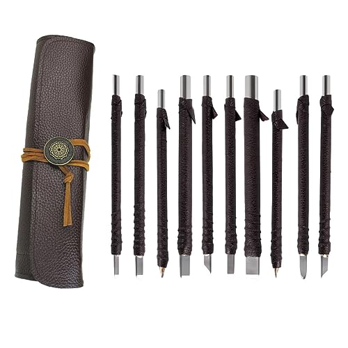 rongweiwang Outils de Sculpture sur Pierre Ciseaux en Acier 