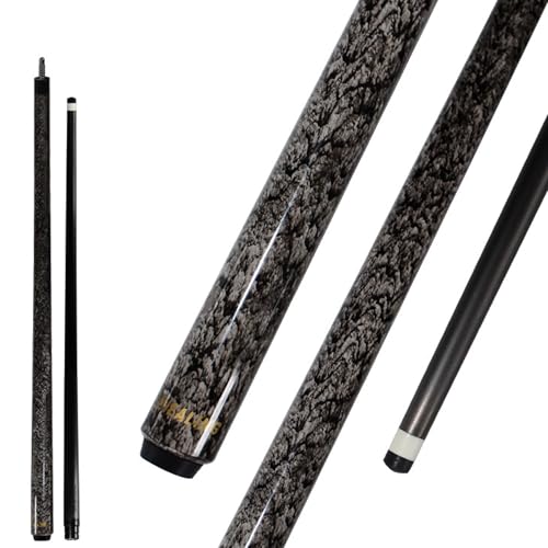 KHEALING Queue De Billard en Fibre De Carbone, 142 cm, Point
