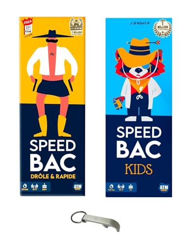 Lot Speed Bac Jaune + Speed Bac Kids Version Française + 1 D