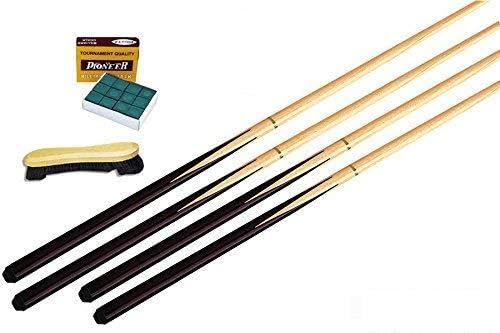 SUPREME - Lot 4 queues billard 1/2 + craies+ brosse