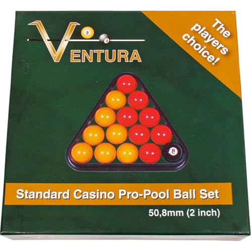 Générique Boules de Billard Pool 50,8 mm, 16 Pièces, Rouge e