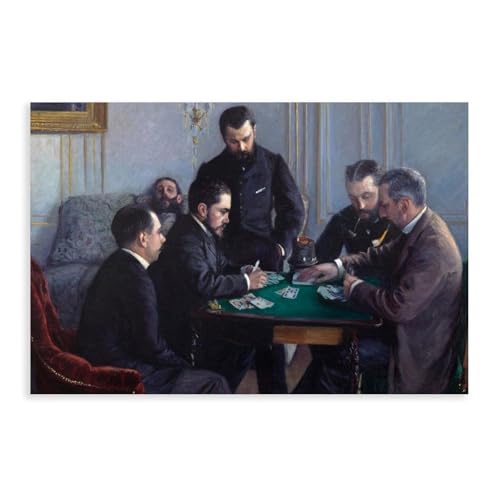 WCYB Impression sur toile The Bezique Game par Gustave Caill