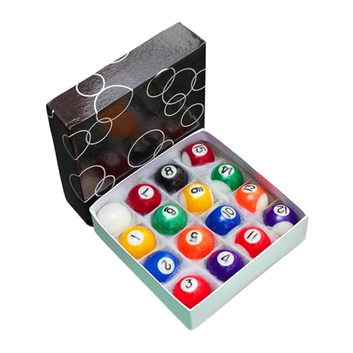 Pegciuho Ensemble de 16 Mini-Boules de Billard, Petites Boul