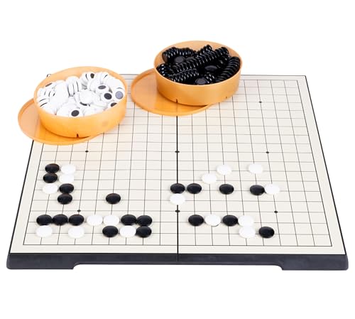 Jeu De Go Magnetique - Goban Pliant 36 X 36 Cm, 361 Pierres,