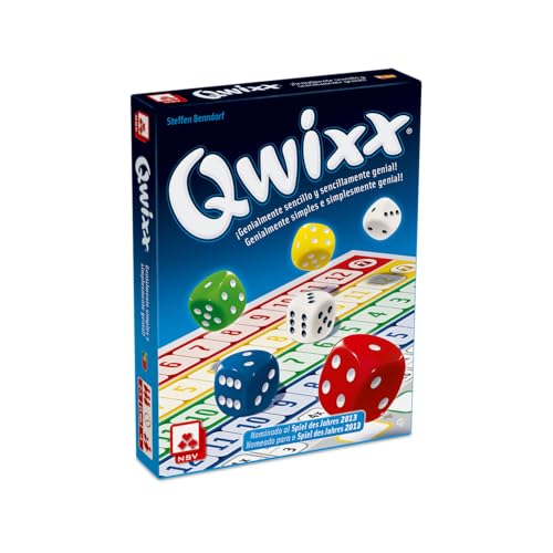 NSV QWIXX Jeu de dés et stratégie mentale. Édition espagnole