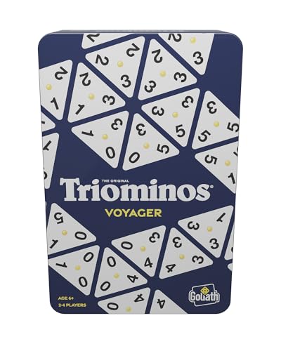 TRIOMINOS Voyager - Edition Voyage Boîte Métal - Jeu de Soci