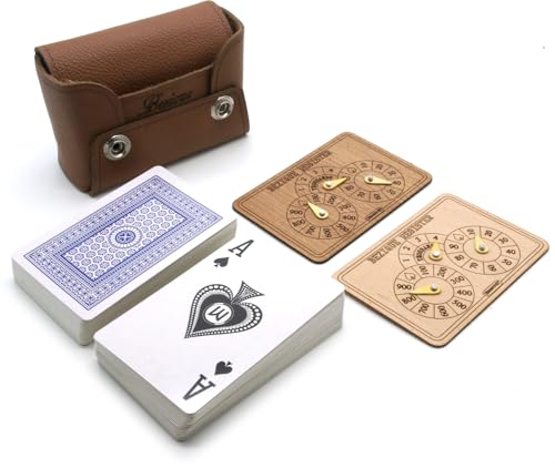 Brimtoy Jeu de cartes Bezique en cuir