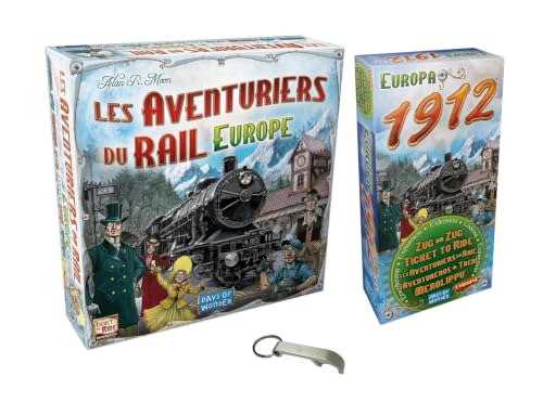 Lot Les Aventuriers du Rail Europe + Extension 1912 Français