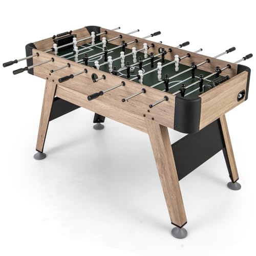 COSTWAY Baby-Foot sur Pieds en Bois avec 26 Joueurs & 2 Ball
