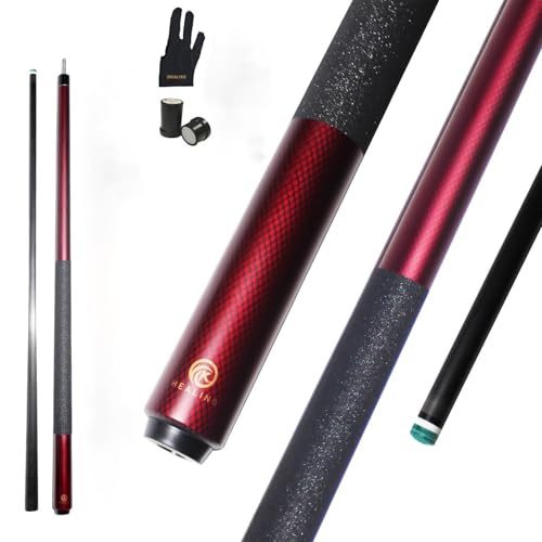 KHEALING Professional Carbon Fiber Pool Cue - 12.5 mm Tip -