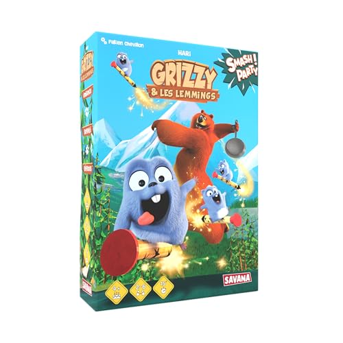 SAVANA - Smash Party | Grizzy et Les Lemmings, Jeu de sociét