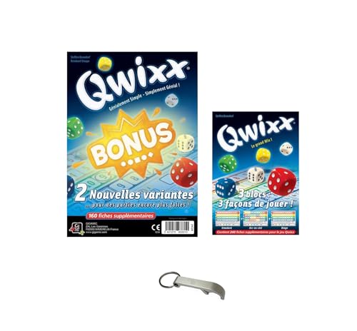 Blumie Shop Lot Qwixx : Bonus + Recharge + 1 Décapsuleur - J