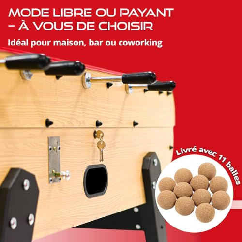 Rendez Vous Déco - Babyfoot Adulte Intérieur Bistrot Bois Cl