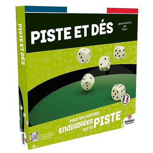 LA DUCALE - Piste de Dés de 33 cm avec 5 Dés de Yams et 21 J