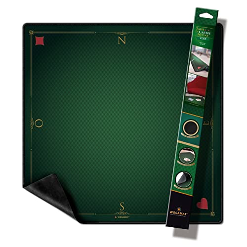WOGAMAT Officiel - Tapis De Carte À Jouer Luxe Vert pour Tar