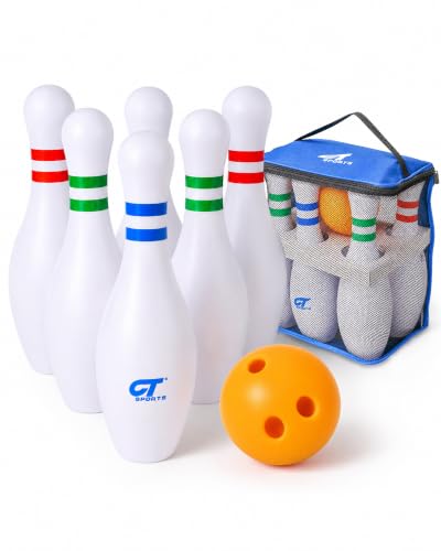 CT SPORTS Ensemble de bowling géant pour adultes - 6 quilles