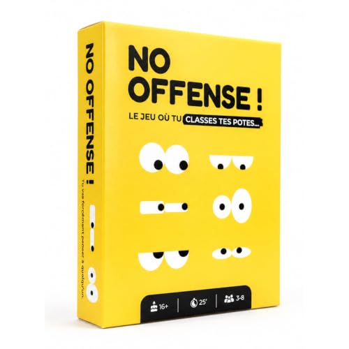 NO OFFENSE ! Jeu de société dambiance pour 3 à 8 Joueurs - S