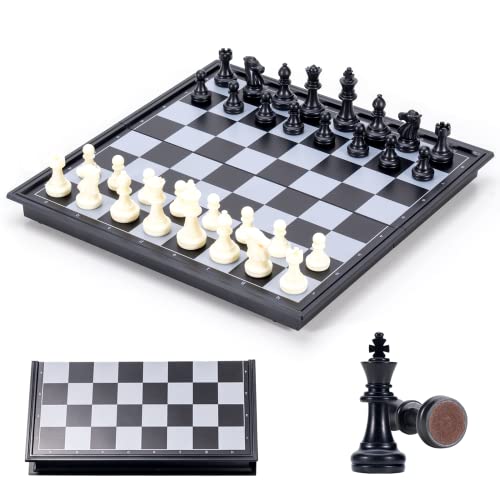 Jeu déchecs, Echec Magnetique Pliable Echiquier, Mini échecs