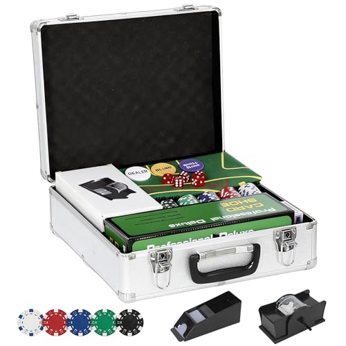 SPORTNOW Mallette de Poker Coffret de Poker Complet 500 Jeto