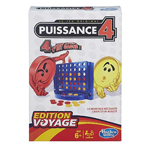 Hasbro Puissance 4 Edition Voyage : Jeu Portable pour 2 Joue