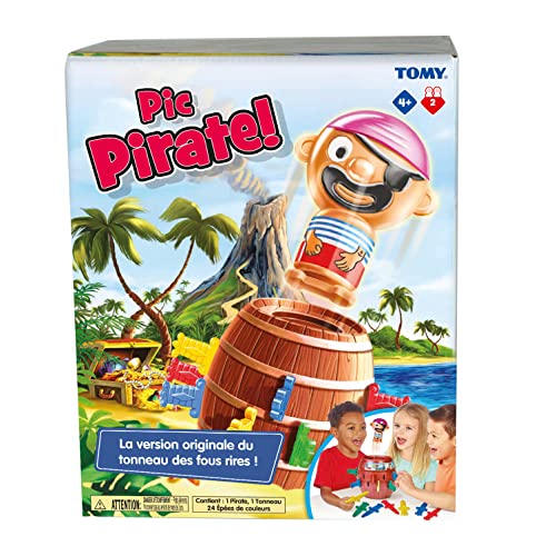 TOMY Officiel - Pic Pirate Jeux de Société pour Enfants, Jou